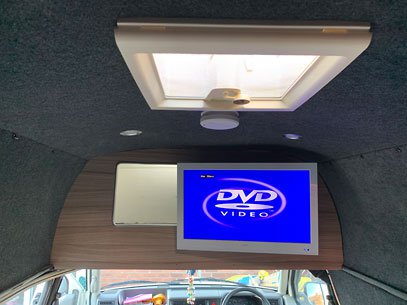 An extra job; installing a TV into this campervan